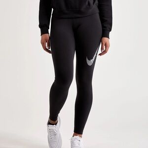 WOMENS NIKE SWOOSH HIGH-WAISTED LEGGINGS